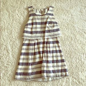 Loft Striped Linen Dress